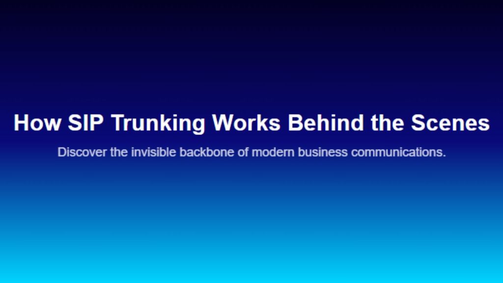 How SIP Trunking Works